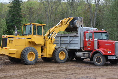 Loader and Truck